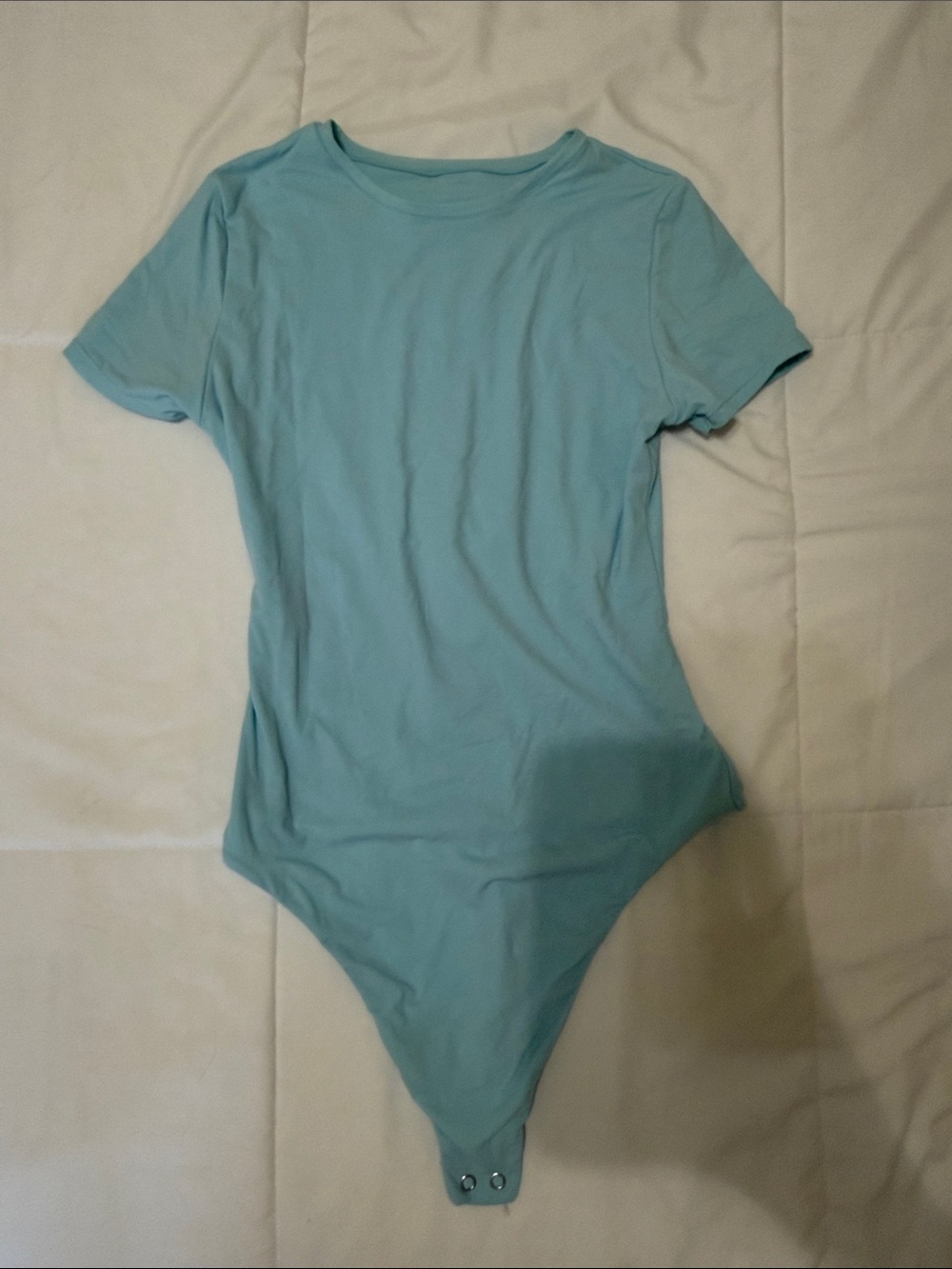 Light Aqua Short Sleeve Bodysuit